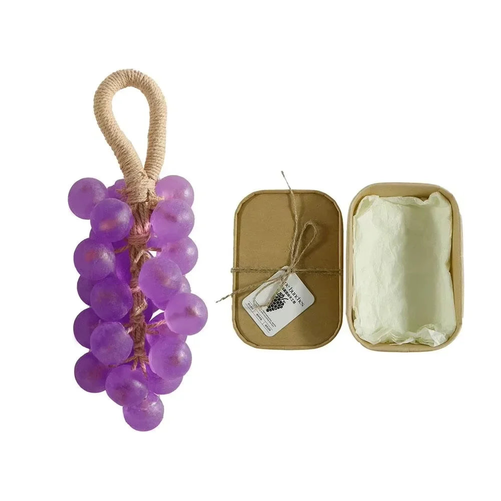 Grape Hand Soap Deep Clean Remove Dirt Hydrating Nourish Soften Hand Skin Repair Dryness Smooth Texture Delicate Handmade Soaps