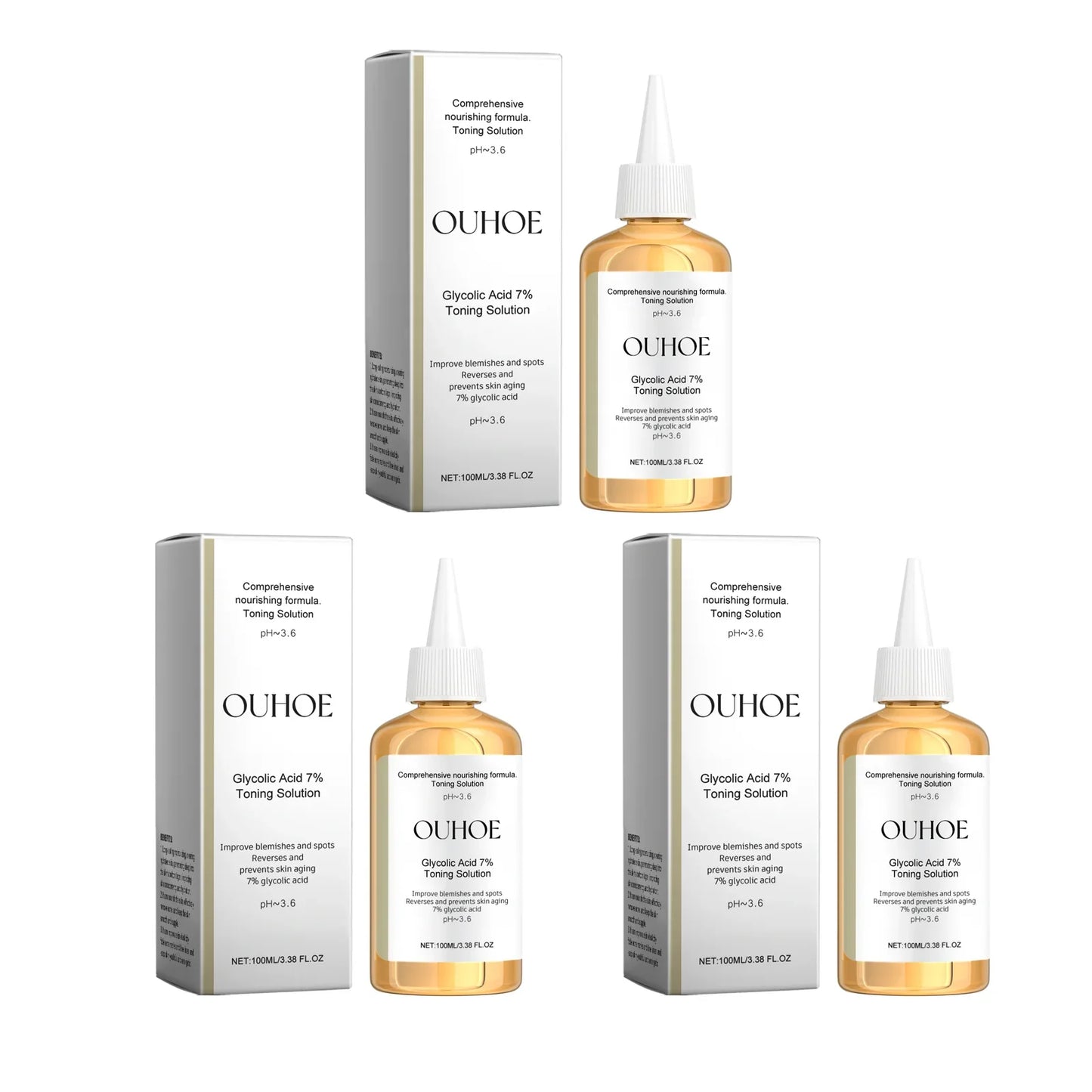 Glycolic Acid 7% Moisturizing Toner Remove Acne Improve Skin Condition Replenish Water Moisturize Skin Tender Skin&Toner Essence