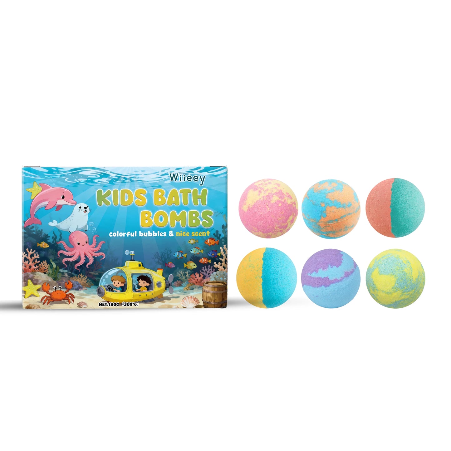 12pcs Bath Bombs Set with Surprise Toys Inside Natural Organic Bubble Bath Fizzies Balls Gift for Holiday Gift Set