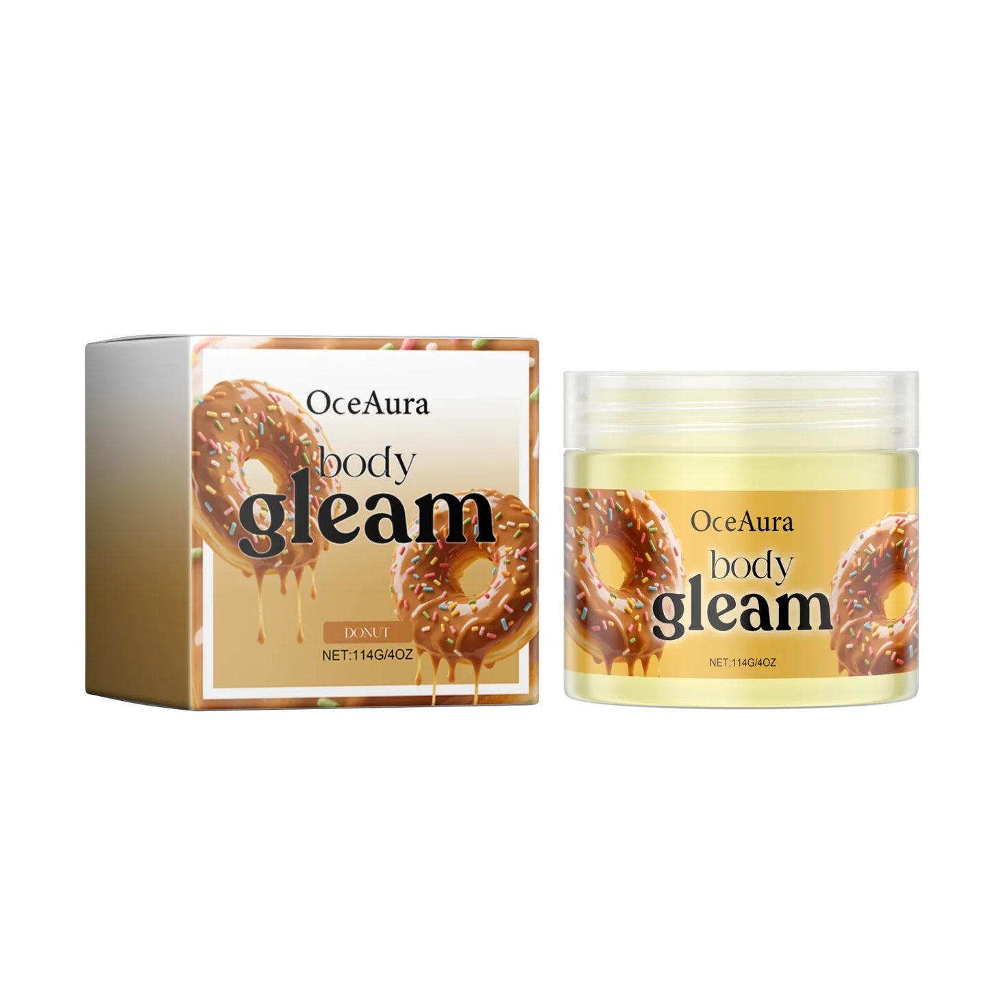 OceAura Body Moisturizing Cream Shea Butter Deep Hydration Soft Smooth Skin Barrier Repair Vanilla Peach Body Lightening Cream