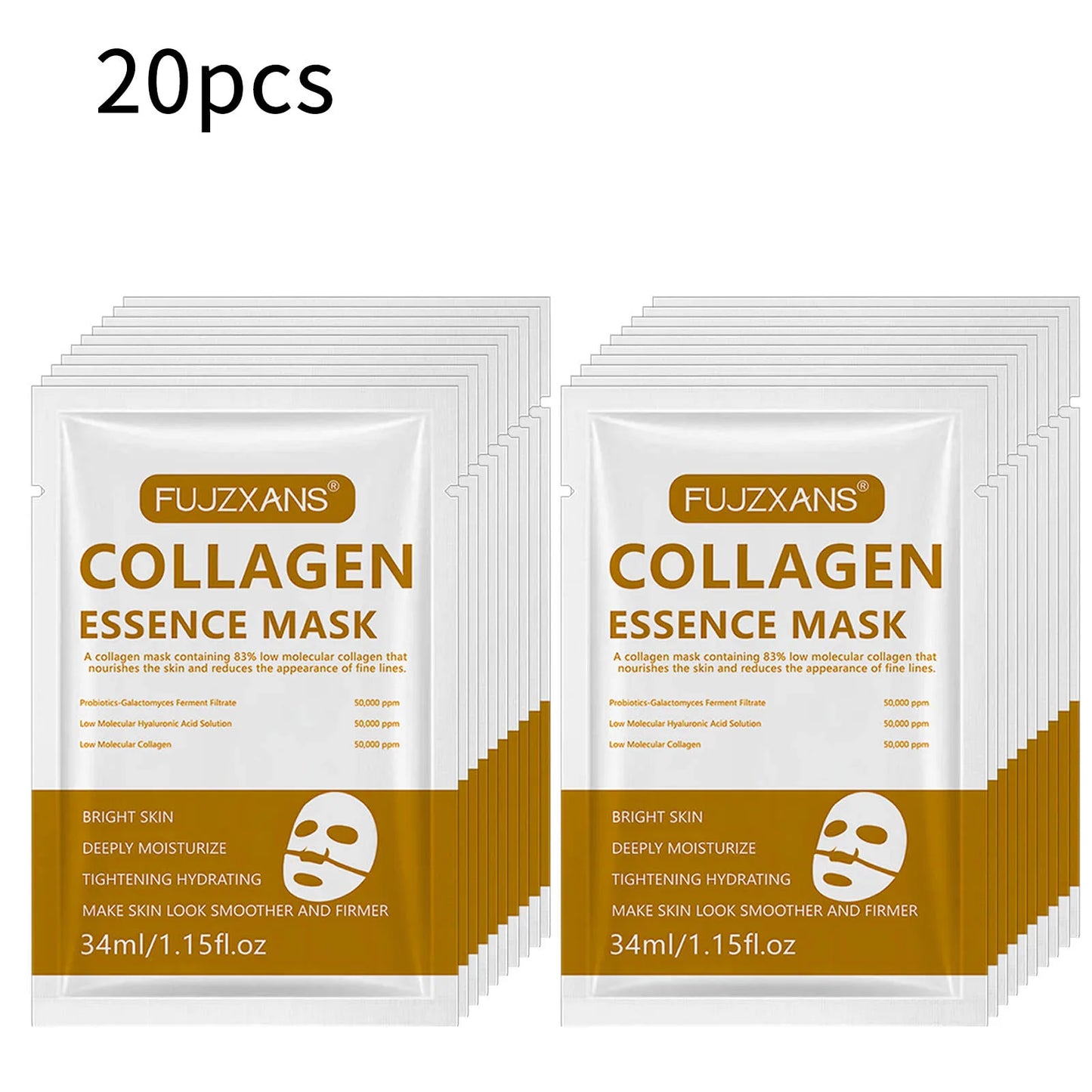Overnight Collagen Face Mask Wrapping For Anti-Aging Skin Care Mask Moisturizes Skin To Make Wrinkles Less Noticeable Bright