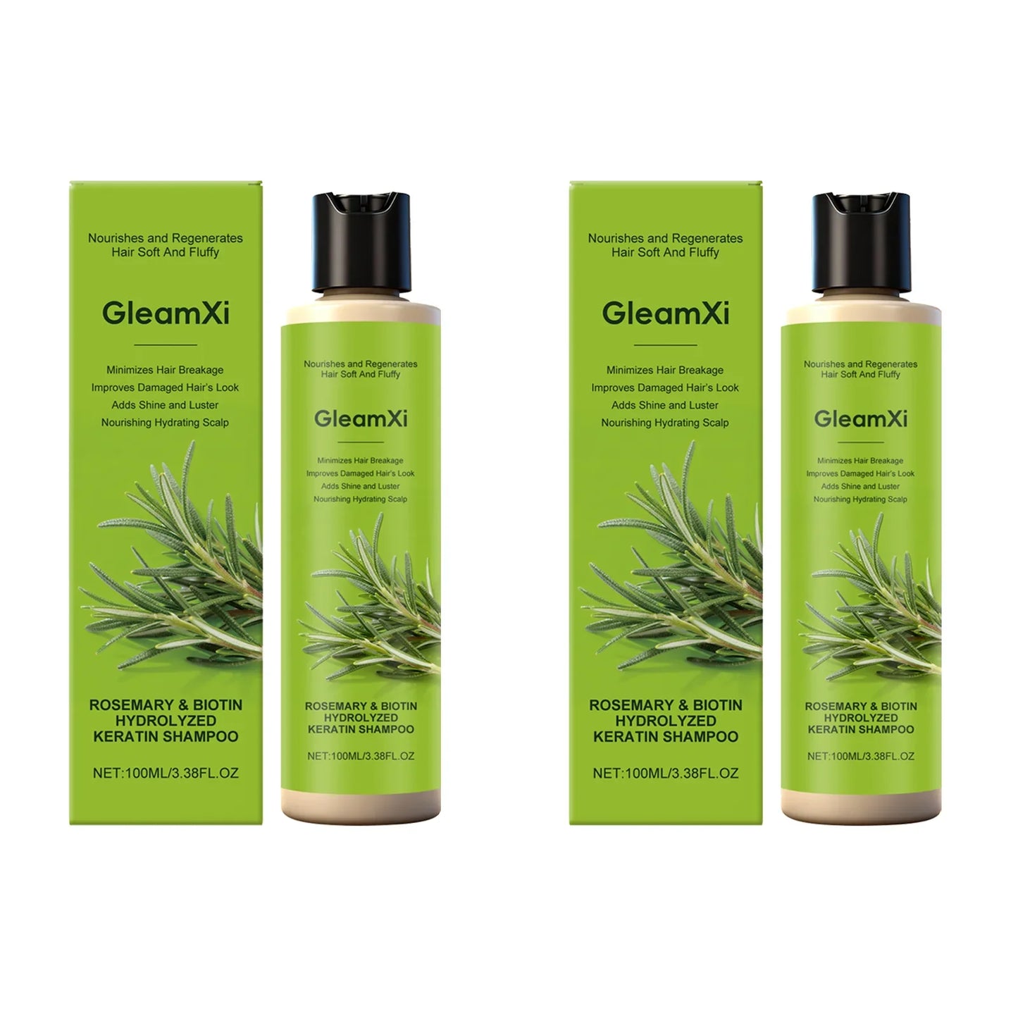 Rosemary Hair Care Shampoo with Biotin Moisturizing Scalp Treatment Volumizing Oil Control Daily Use Natural Hair Care