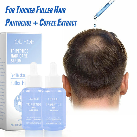 Tripeptide Hair Serum Strengthening Nourishing Scalp Treatment Coffee Extract Promotes Thicker Fuller Healthier Hair 50ml