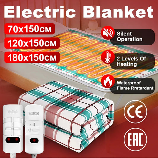 110V 220V Electric Blanket Thicker Heaters Home Bed Sheet Thermal Mat Heating Mattress Winter Thermostat Double Body Warmer Pads