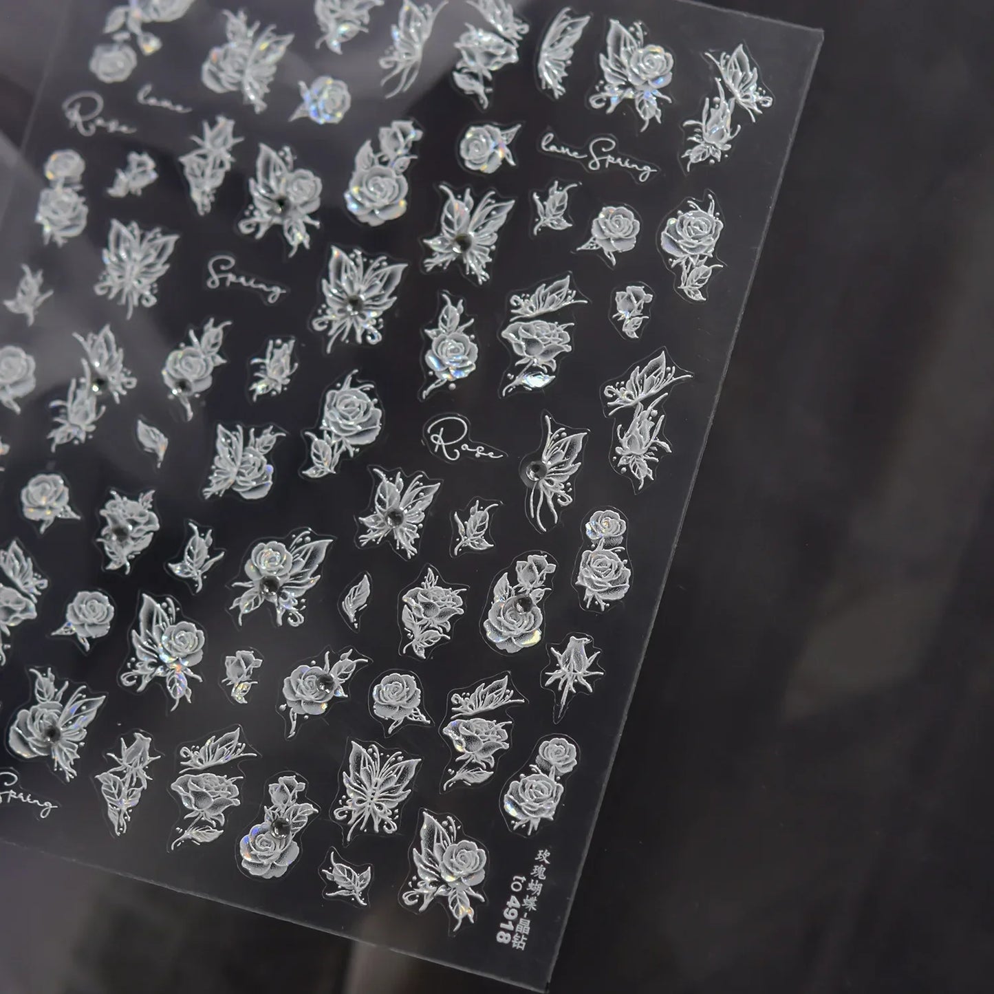 5D Metal Fish Nail Art Stickers Tiny Ocean Shoal of Fish Foil Waves Summer Beach Self Adhesive Decoration Manicure Decal DIY