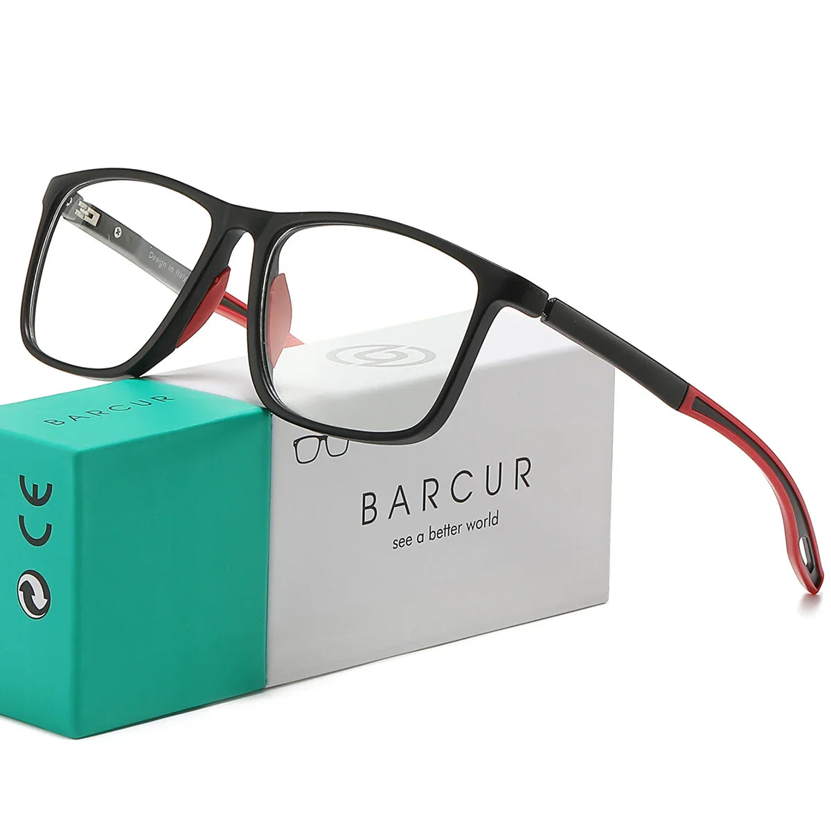 BARCUR Lightweight Sports Reading Glasses for Men & Women – Ultra-Light PC Frame Durable Presbyopia Eyewear with HD Transparent Acrylic Lenses – Comfortable Rectangle Readers for Casual Daily Wear and Outdoor Use