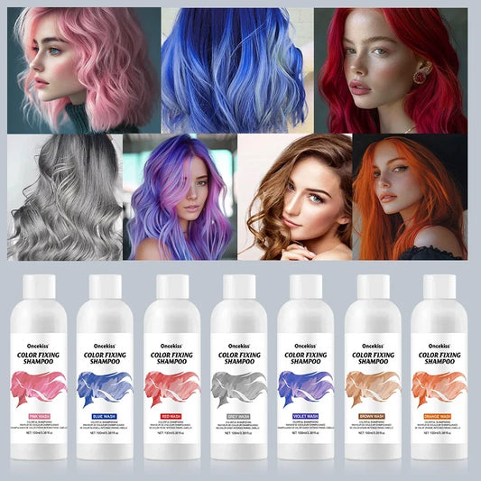Color Hair Dye Shampoo, Keep Your Hair Color for A Long Time,Suitable for Outdoor Activities,Birthday Parties,Hair Dye