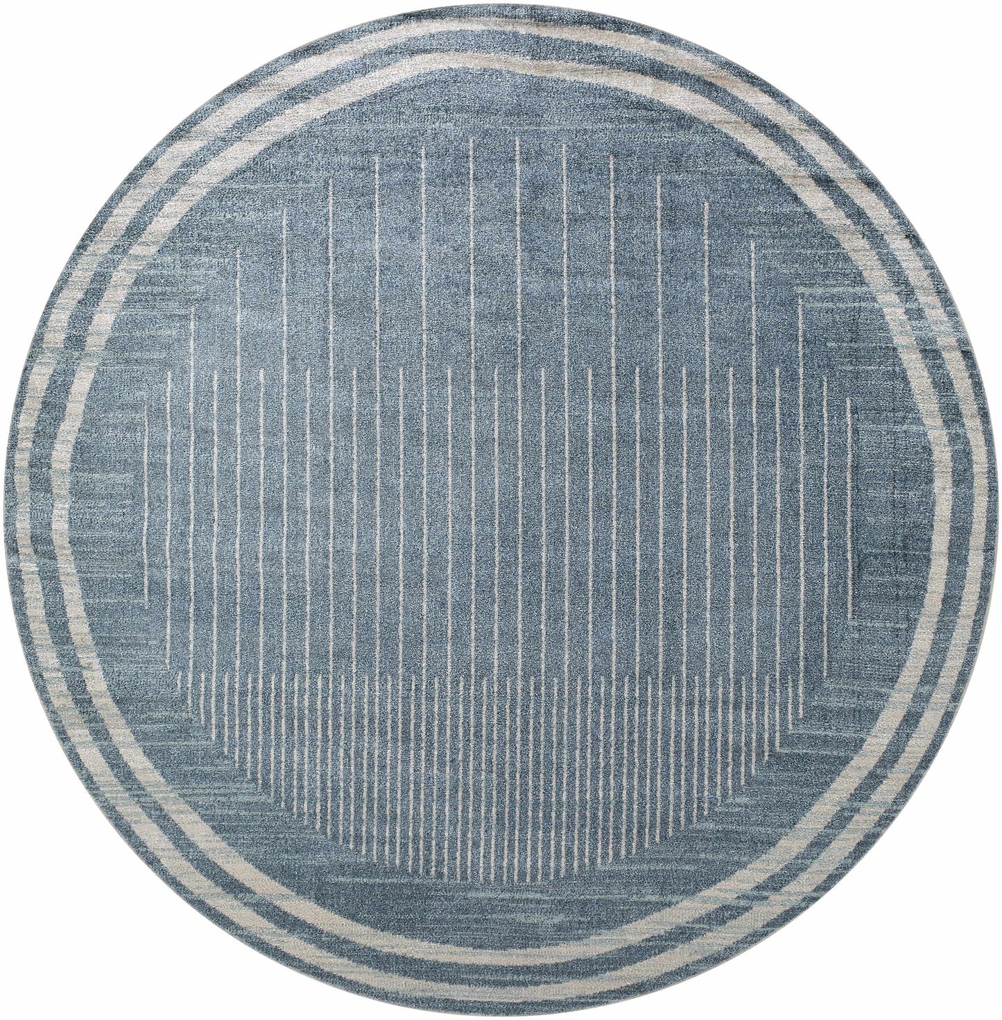 Thad Blue Washable Area Rug