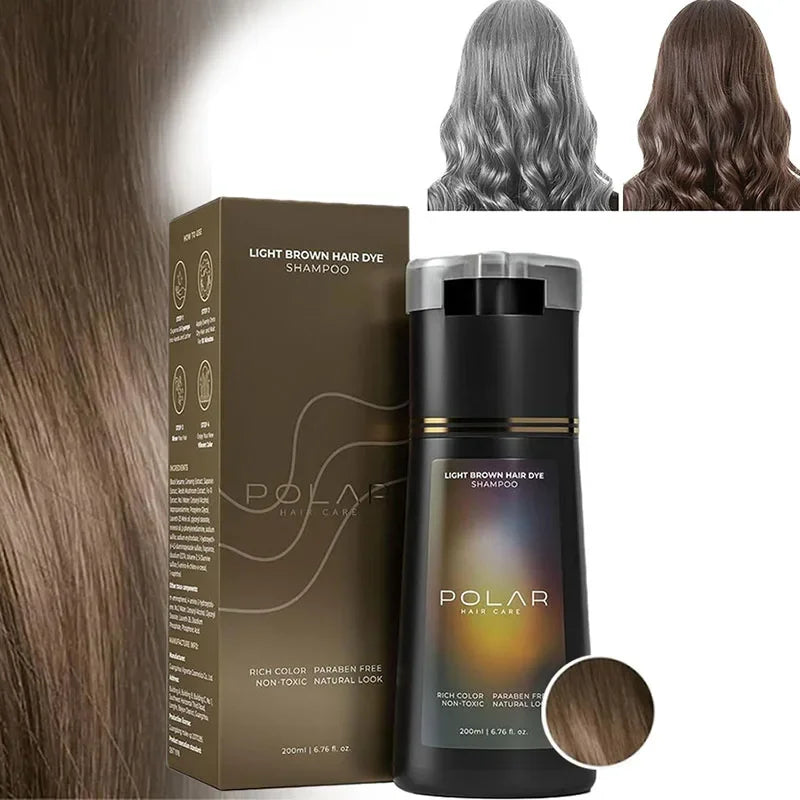 3-in-1 Hair Dye Shampoo  Quick Color Shampoo White Hair Quick Blackening Shampoo Oil Control Fluffy Shampoo Product Nourish Hair