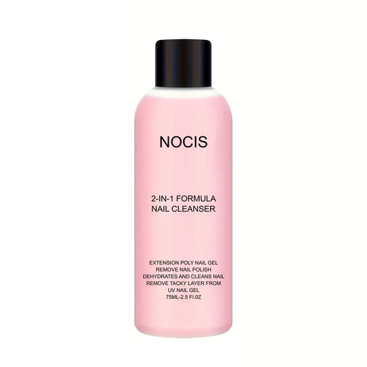 2in 1 Gel Cleanser for Nails & Polish Remover, Professional Slip Solution for Poly Gel Nails for & LED Gel, Anti-Stick Formula,