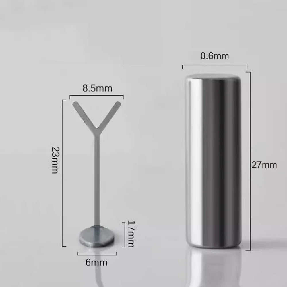 2pcs Love-shaped Nail Art Magnet Set Y-shape Iron Wire Cat Eye Magnetic Stick Strong Heart Pattern Magnetic Gel Polish Nail Tool