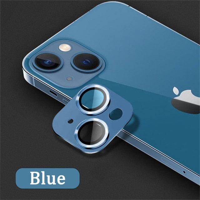 Camera Lens Metal Protector Glass For iPhone 14 Pro 13Pro 13 12 Pro Max Plus Full Cover Lens Protective Cap For iPhone 13 14Pro Tempered Glass Lens Film Metal Camera Screen Protection HD Clear Lens Protector