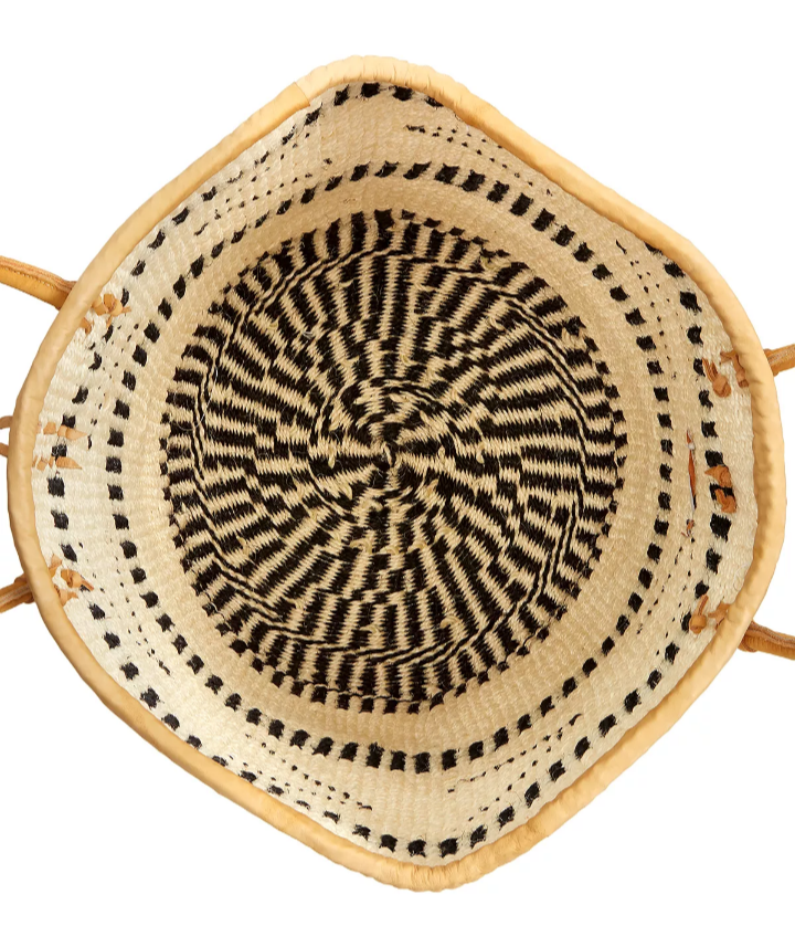 Balance Point Handwoven Straw Sisal Basket Tote Bag