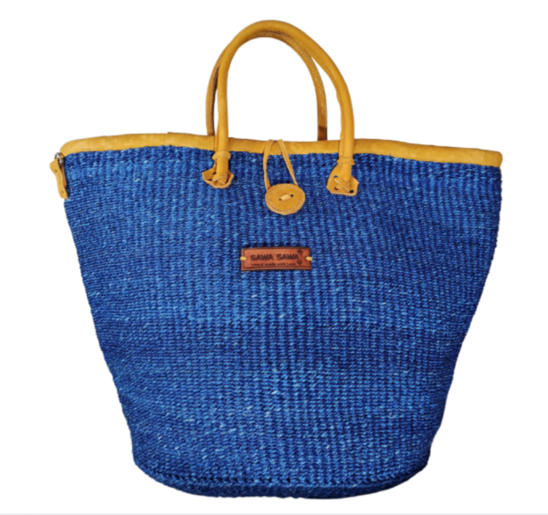 Nourishment Handmade Sisal Straw Basket Tote.
