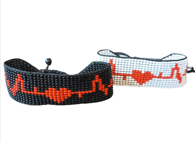 Heartbeat Harmony Hand Beaded Bracelet