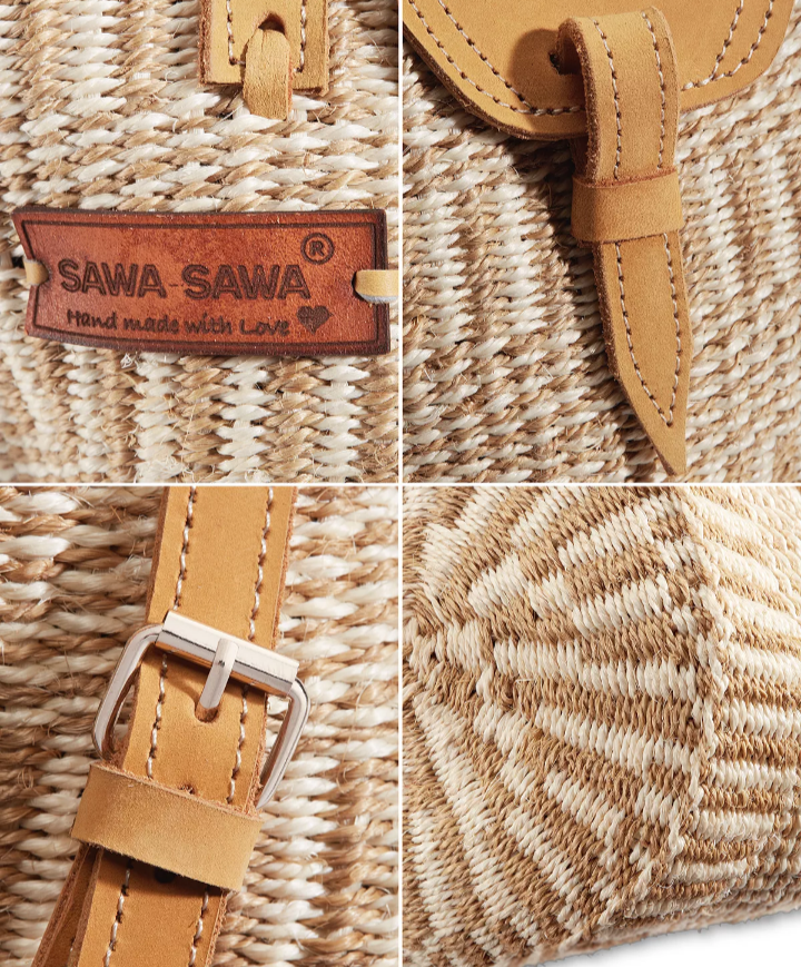 Life Serenity Handwoven Sisal Tote Bag