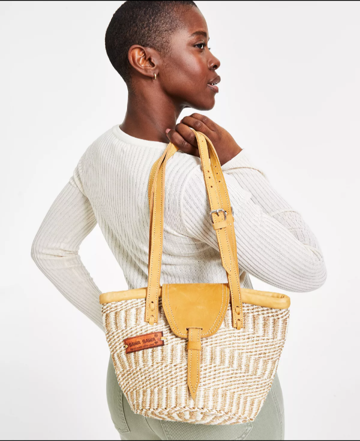 Life Serenity Handwoven Sisal Tote Bag