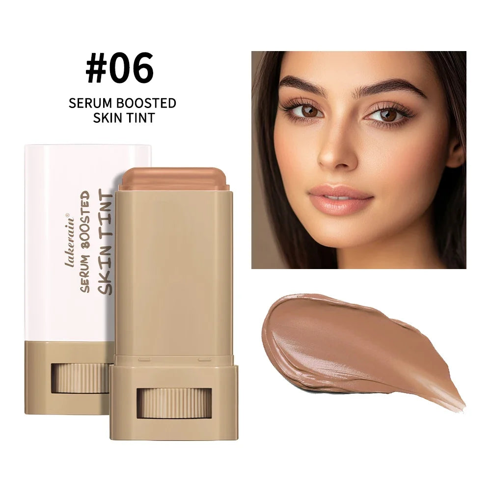 Lakerain Solid Tinted Moisturizing SerumB, Weightless, Breathable, Second-Skin Feel, eauty Balm Serum Boosted Skin Tint Makeup