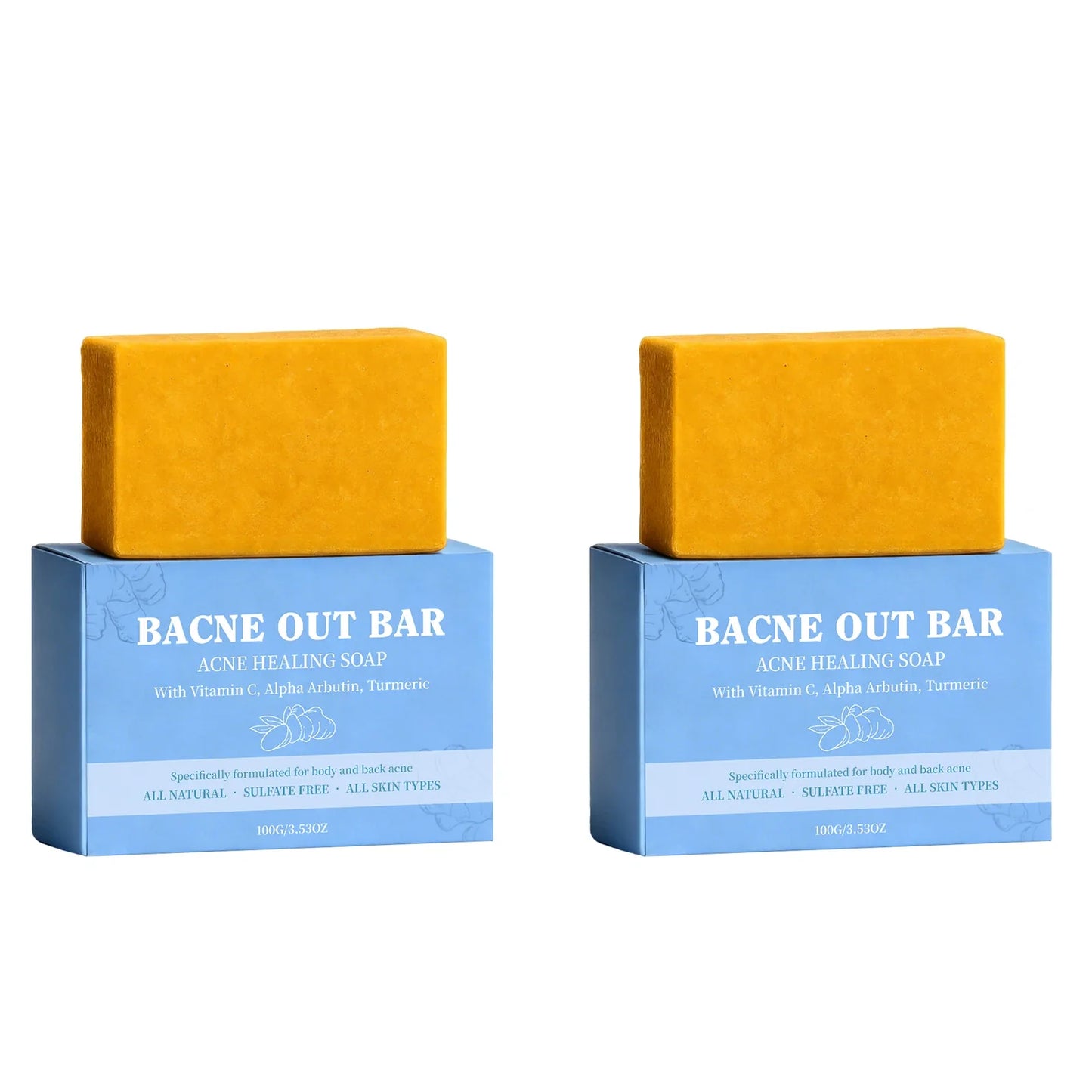 Body Cleansing Soap Moisturizing Brightening for Back Acne Free Natural Body Wash Bar Deep Clean Removes Odors Smooth Skin 100g