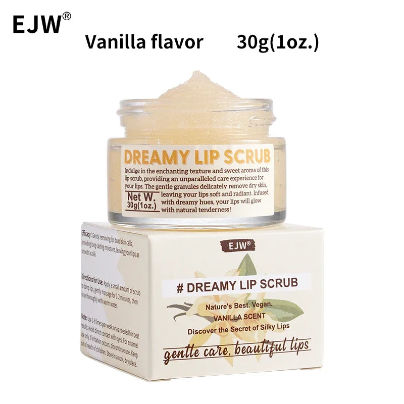 Strawberry Lip Scrub & Repair, Exfoliator & Moisturizer for Chapped, Dry and Flaky Lips,Sugar Lip Scrub Improve Dullness Remove.