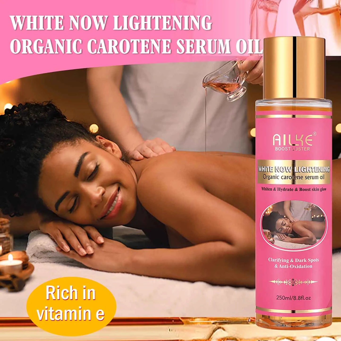 AILKE Women Skin Glowing Body Lotion, Moisturizing, Brightening, Nourishing, Smoothing Skin Cream, With Niacinamide