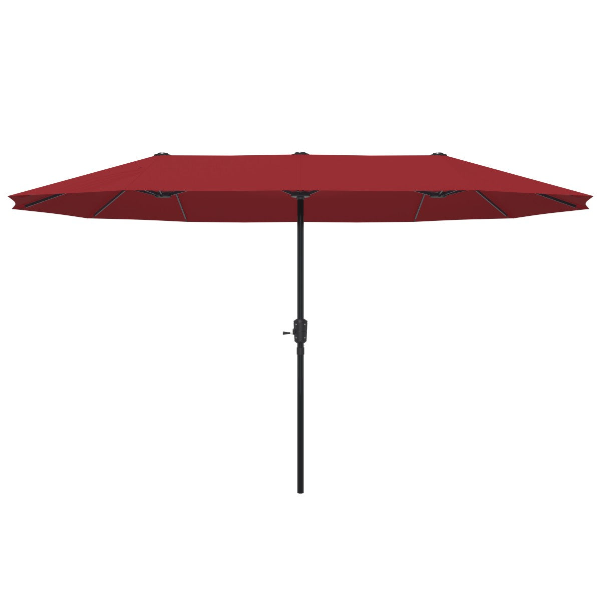Ainfox 13ft Large Patio Umbrella, Outdoor Double-Sided Rectangle Market Heavy Duty Umbrellas without Base