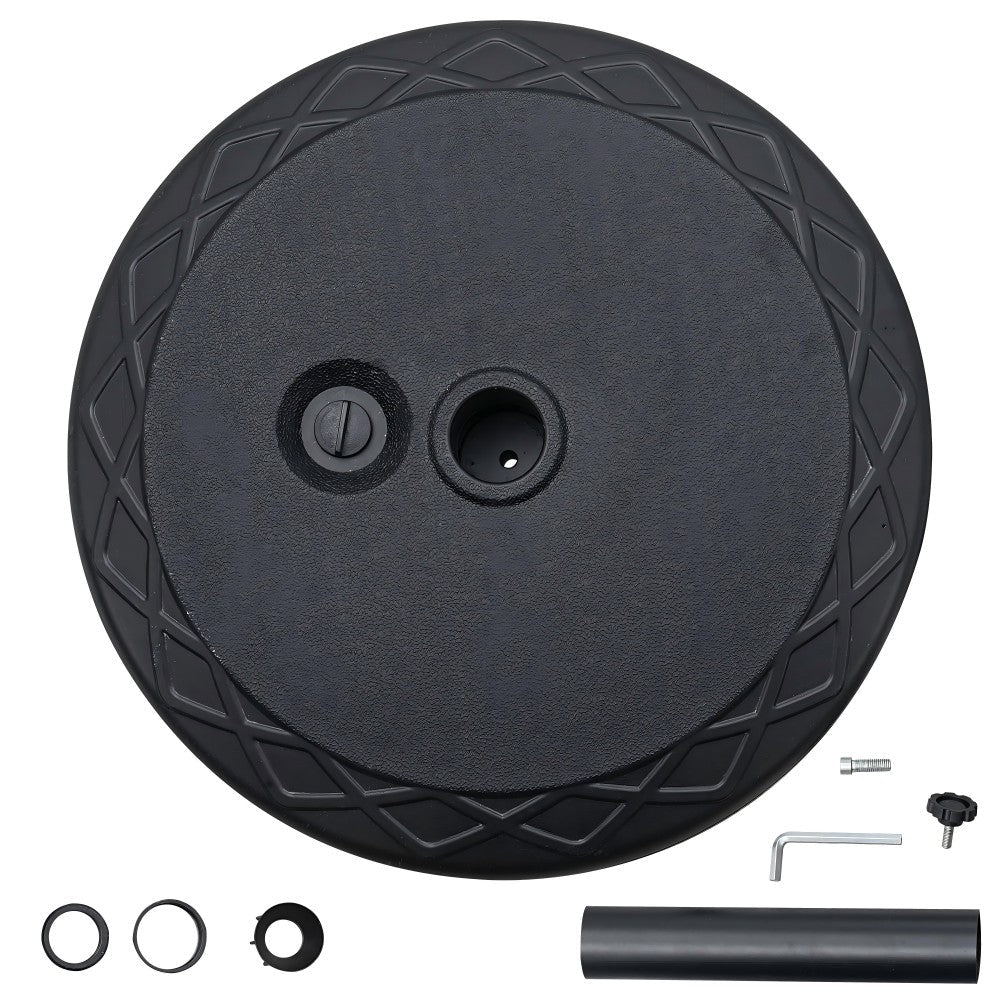 Ainfox Weighted Base for 10ft Patio Umbrella, Heavy Duty Water Filled Market Umbrella Stand