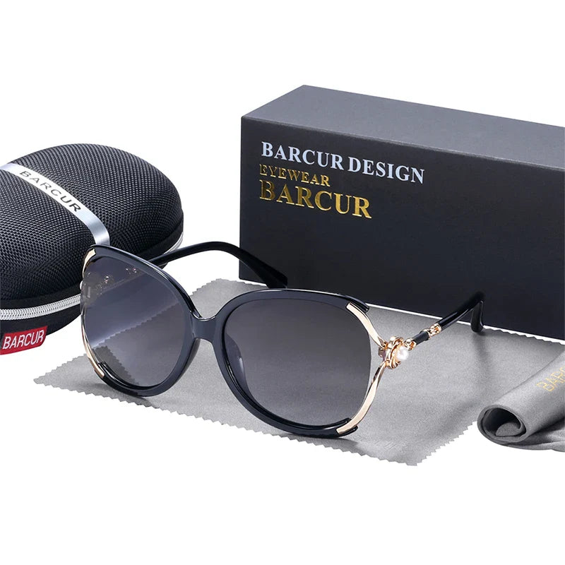 BARCUR Sunglasses Trendy Butterfly Design Fashion Women Sunglasses Polarized Lens Ladies Sun Glasses UV400 Protection for Hot Summer Days