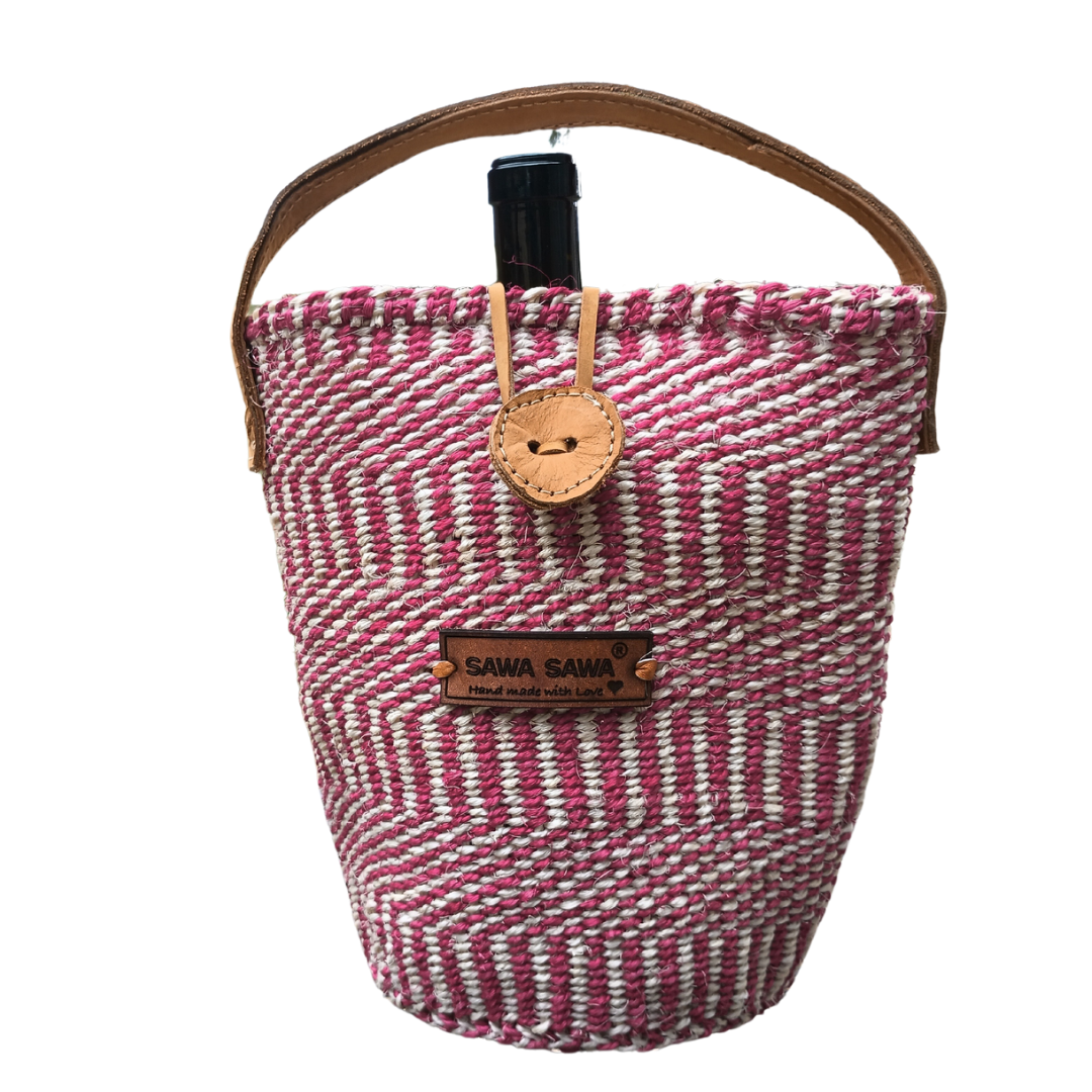 Harmony Spirit Handmade Sisal Wine Gifting Basket