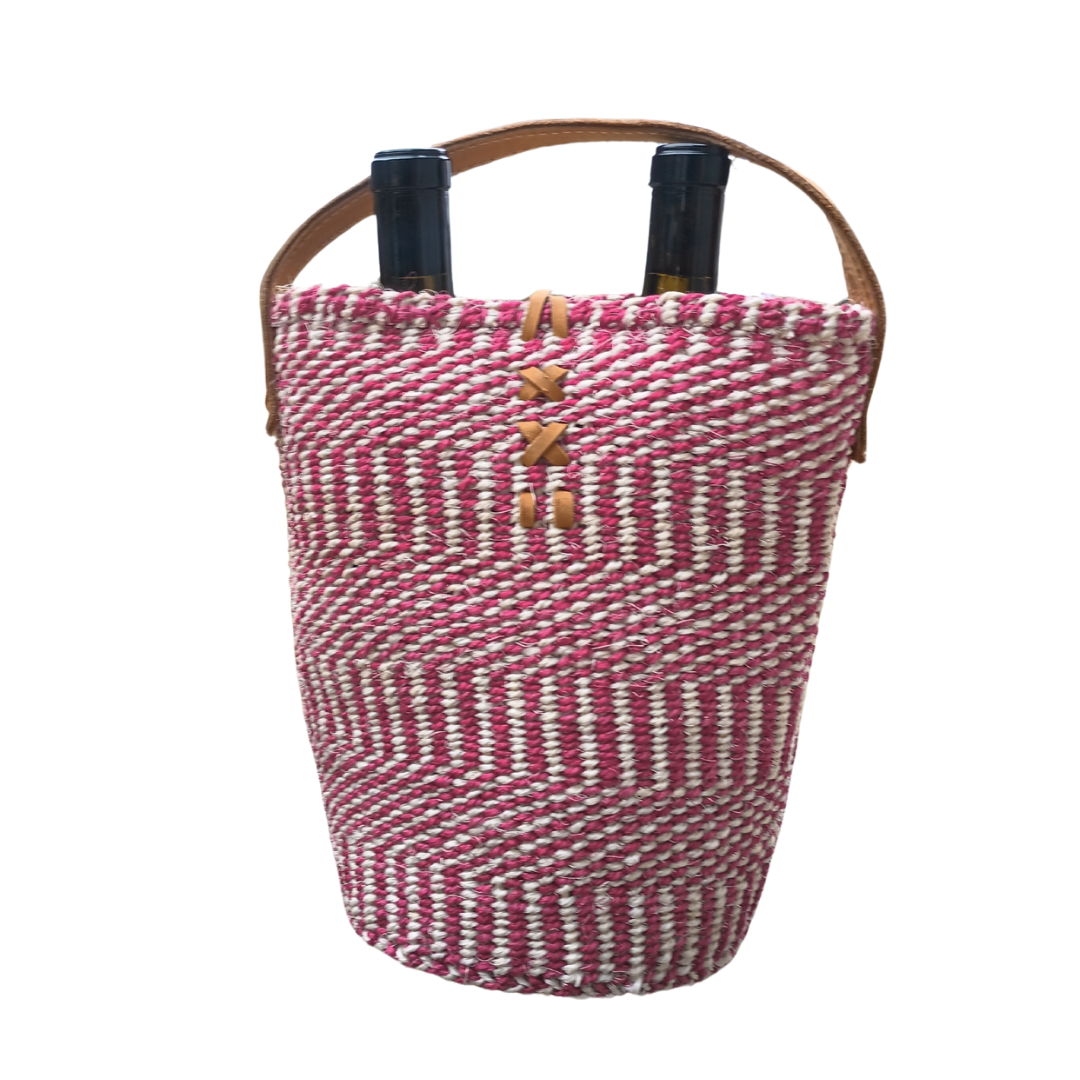 Harmony Spirit Handmade Sisal Wine Gifting Basket