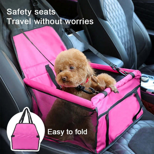 dog car seat cover folding hammock pet carriers bag basket carrying