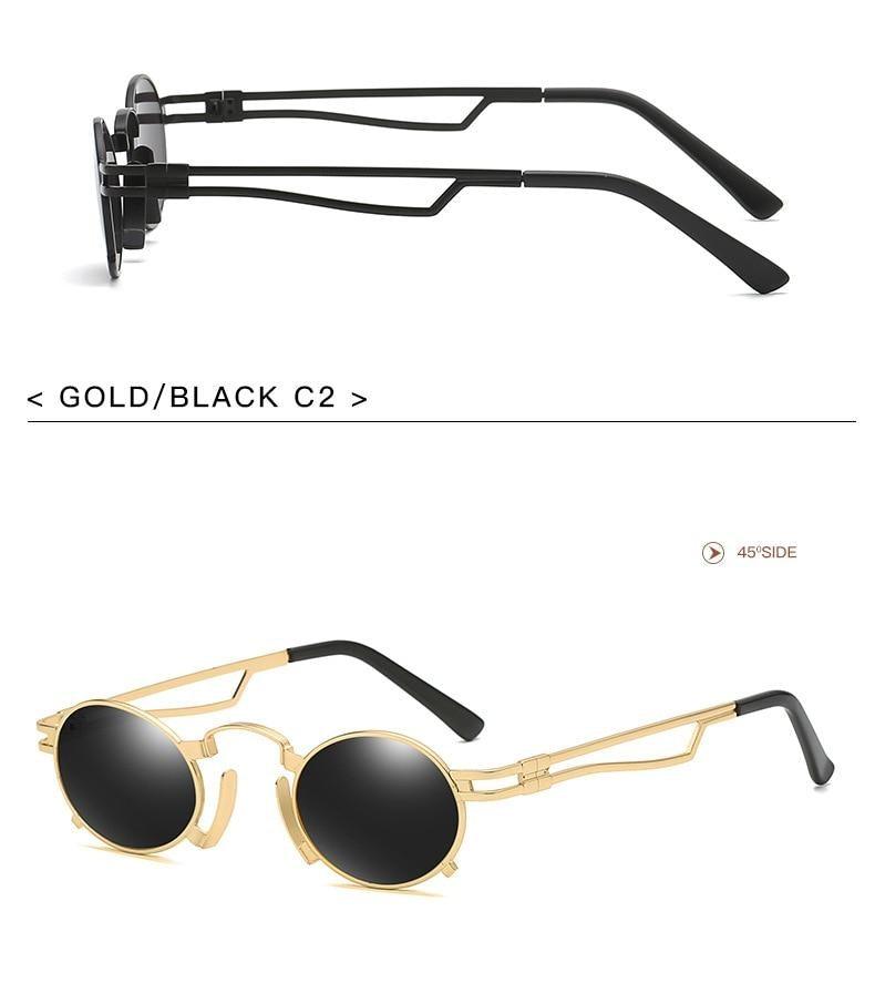 Anti Reflective Retro Eyeglasses Metal Oval Shape  Sunglasses For Women & Men Retro Design  Sun Glasses For Unisex New Colorful Frames New Popular Design