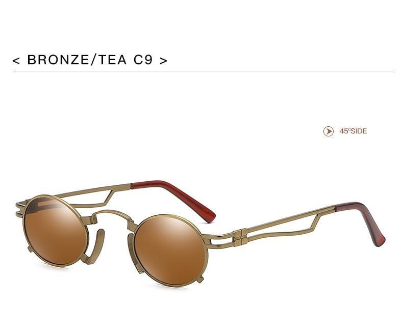 Anti Reflective Retro Eyeglasses Metal Oval Shape  Sunglasses For Women & Men Retro Design  Sun Glasses For Unisex New Colorful Frames New Popular Design