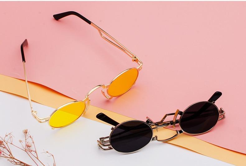 Anti Reflective Retro Eyeglasses Metal Oval Shape  Sunglasses For Women & Men Retro Design  Sun Glasses For Unisex New Colorful Frames New Popular Design