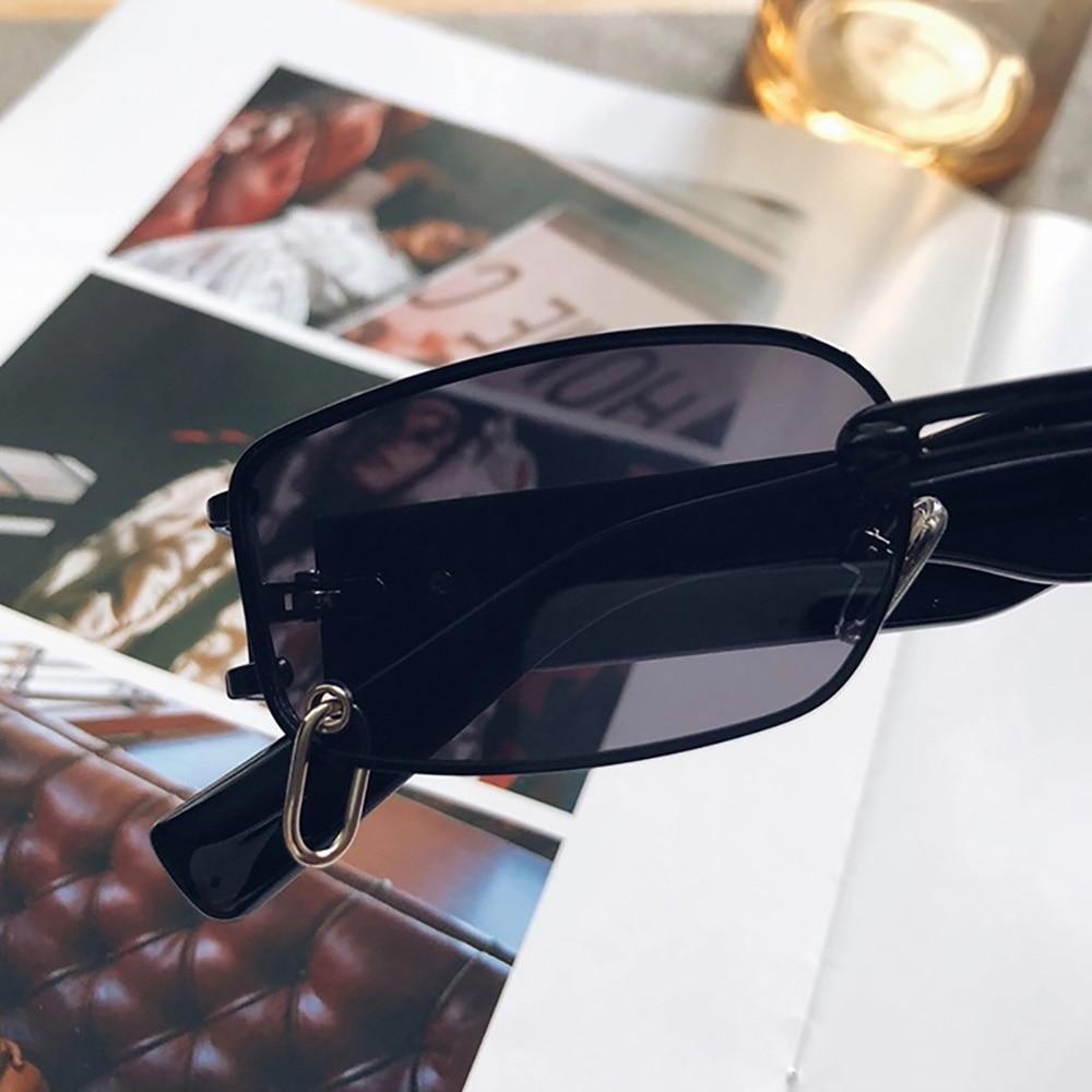 Attractive Sunglasses Square Shape Eyeglasses Metal Black Lenses For Men Women Sun Glasses for Outdoor Travel Driving Sunglasses