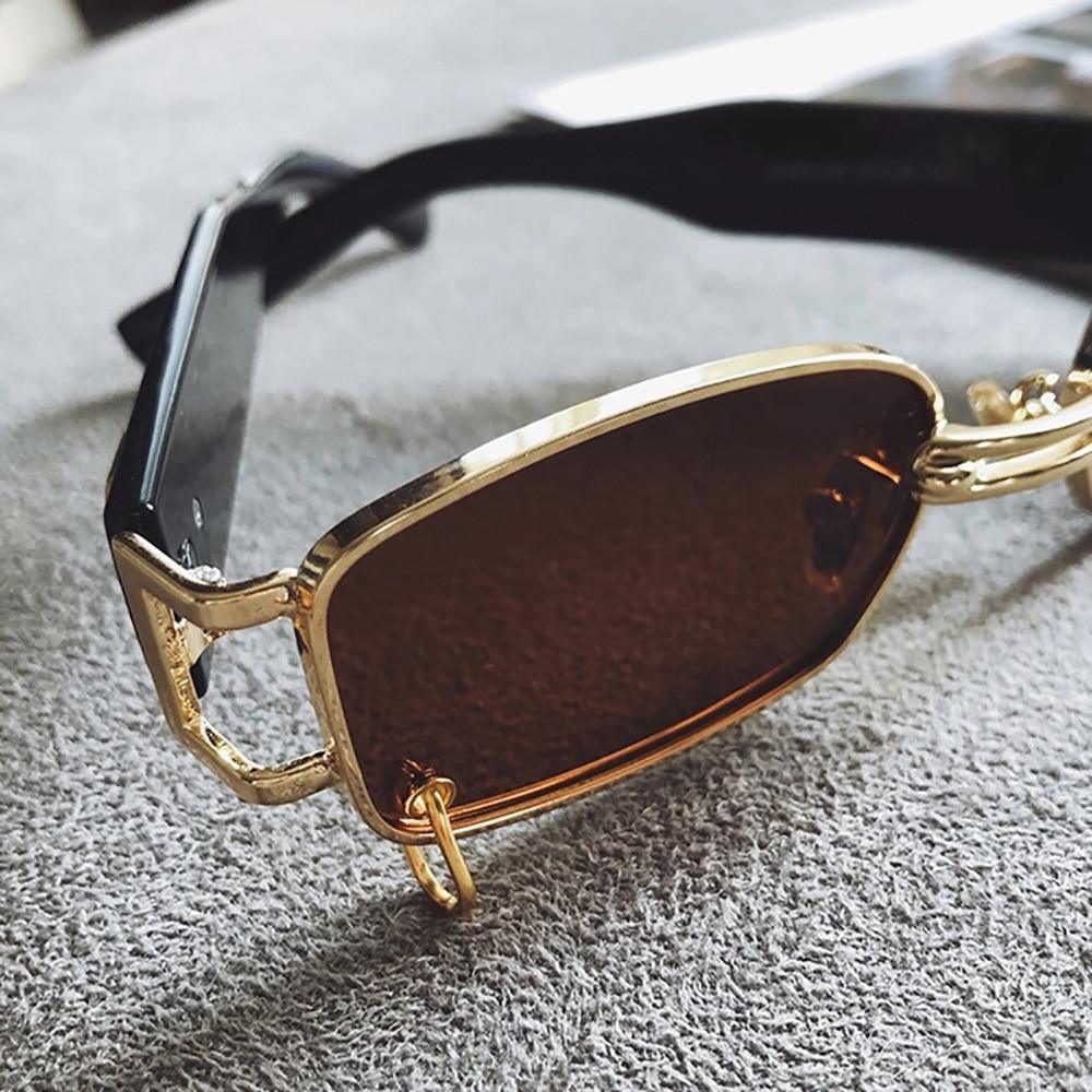 Attractive Sunglasses Square Shape Eyeglasses Metal Black Lenses For Men Women Sun Glasses for Outdoor Travel Driving Sunglasses