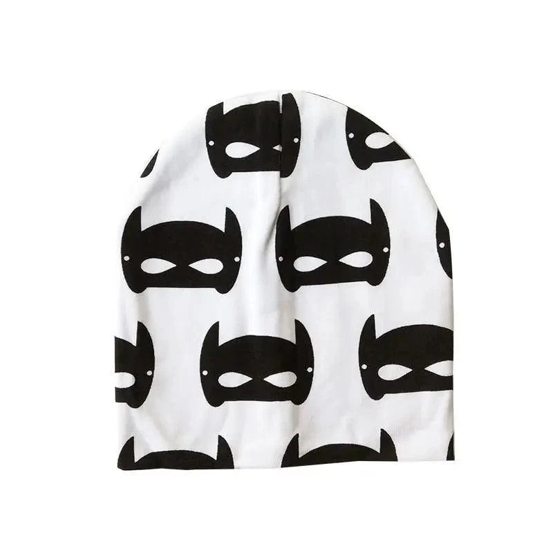 Baby Knit Cotton Cartoon Printed Baby Caps For Boys And Girls For Autumn And Winter Soft And Warm Cap
