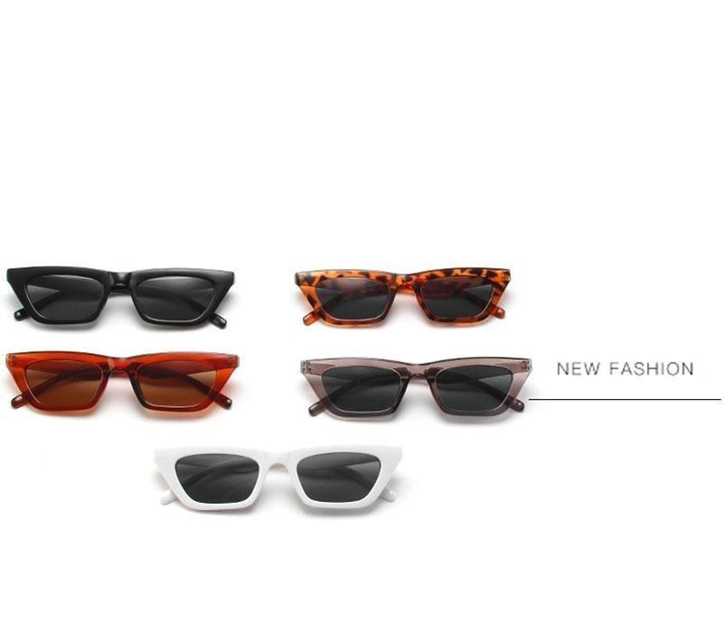 Black Rectangle Sunglasses For Women Retro Driving Glasses Vintage Fashion Style Cat Eye Sunglasses Women Small Cool Sun Glasses Luxury Eyewear