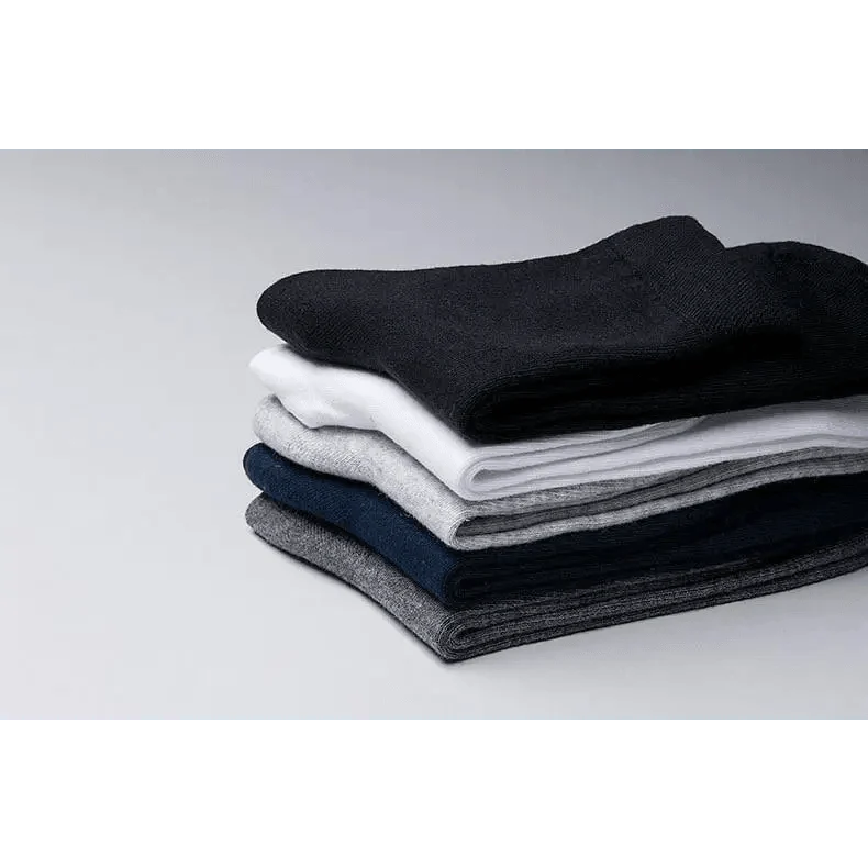 Business Simple White Cotton Socks 10 Pairs Men Breathable Socks Spring Summer Socks for Men Heavy Duty Reinforced Cotton Socks For Men