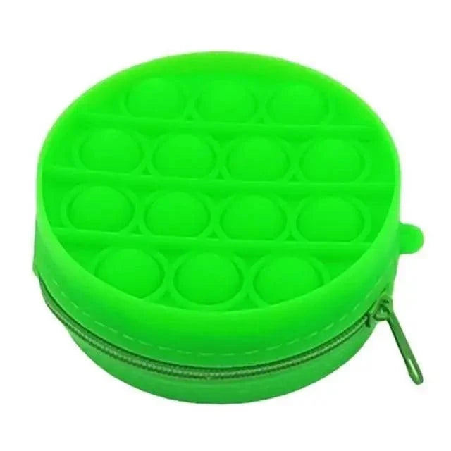 Colorful Stress Relief Squeeze Anti Stress Pop It Soft Pencil Case For Students Rainbow Color School Case