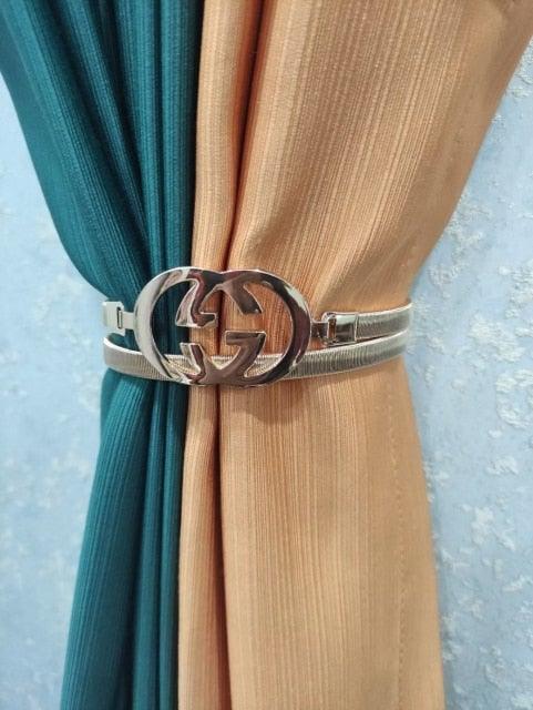 Curtain Tieback High Quality Holder Hook Buckle Clip Pretty and Fashion Polyester Decorative Home Accessories Magnetic Decorative Drapes Holdbacks Curtain Tiebacks Clips