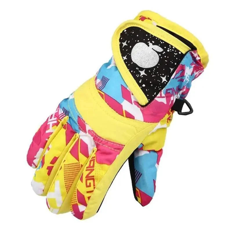 Cute Winter Colorful Mittens For Kids Fashion Style Full-Finger Comfortable And Soft Children Gloves