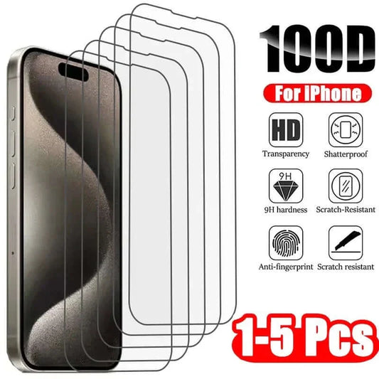 1-5Pcs Tempered Glass