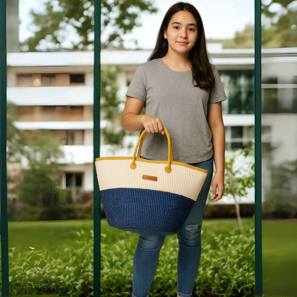 Rain and Peace Nourishment Handmade Sisal Straw Basket