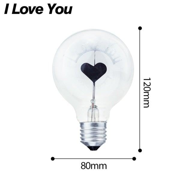 Edison Bulb Indoor Night Light Rose  Flower  Holiday Christmas Wedding Decor Bulbs High Brightness Daylight White Antique LED Filament Bulbs For Home Decor Party