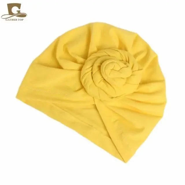 Elegance Mommy And Kids Turban Hat Cap With Big Bow Soft Cute Knot Nursery Beanie Knotted Headban
