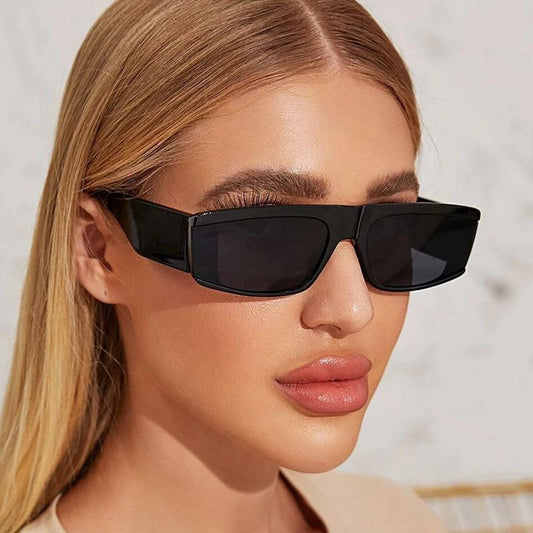 Elegant New Vintage Style Sunglasses For Women New & Designer Retro Style Rectangle Shape Sun Glasses For Female In Popular Colorful Unisex Square Eyewear