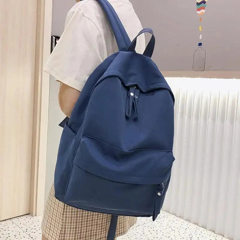 Fashionable Backpack And School Bag For Teenager Girls Stylish Anti Theft Laptop Shoulder Bags Solid Color Travel Backpack