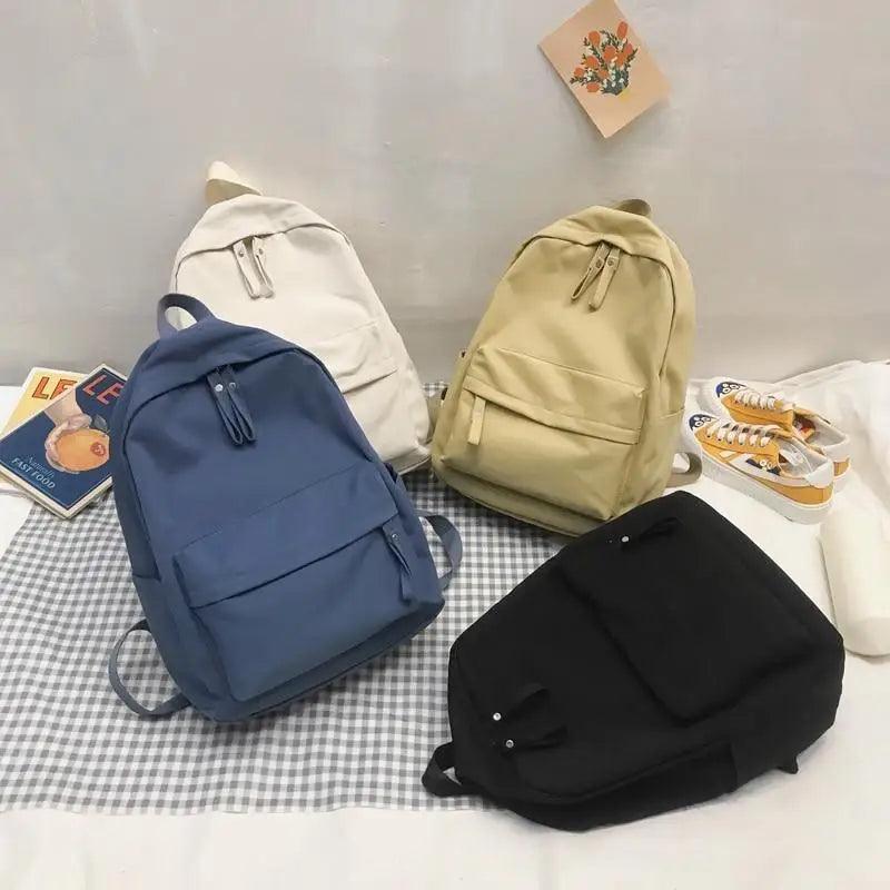 Fashionable Backpack And School Bag For Teenager Girls Stylish Anti Theft Laptop Shoulder Bags Solid Color Travel Backpack
