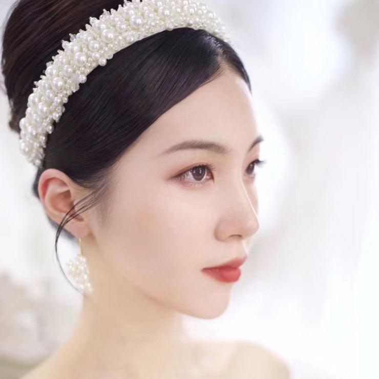 Hair Hoop women hairbands Sweet Headbands for Women Beaded Pearl Headbands Hair Accessories Gorgeous Hair Accessories For Women